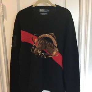 Polo by Ralph Lauren Hand - Knit Horse Motiff.